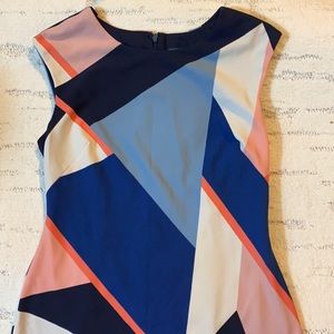 Vince Camuto Geometric Print Dress